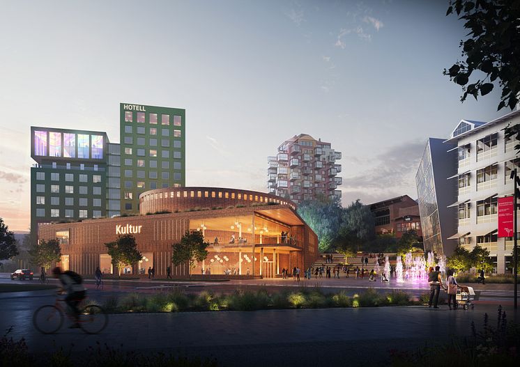 Visionsskiss Örnsköldsvik kulturcentrum 2023