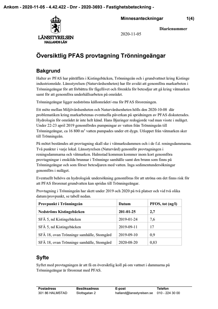 Ansvarsutredning PFAS Kistinge bilaga 5 Lst provtagning Trönninge ängar.pdf