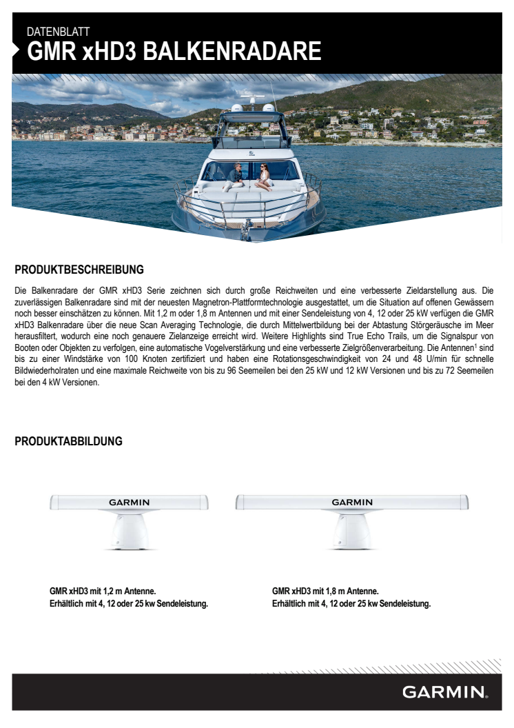 Datenblatt_Garmin_DE_GMR xHD3 Balkenradare