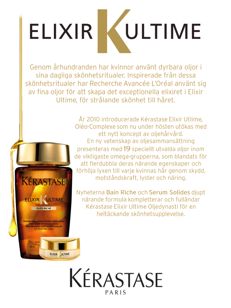 Kérastase Elixir Ultime, Bain Riche och Serum Solide 