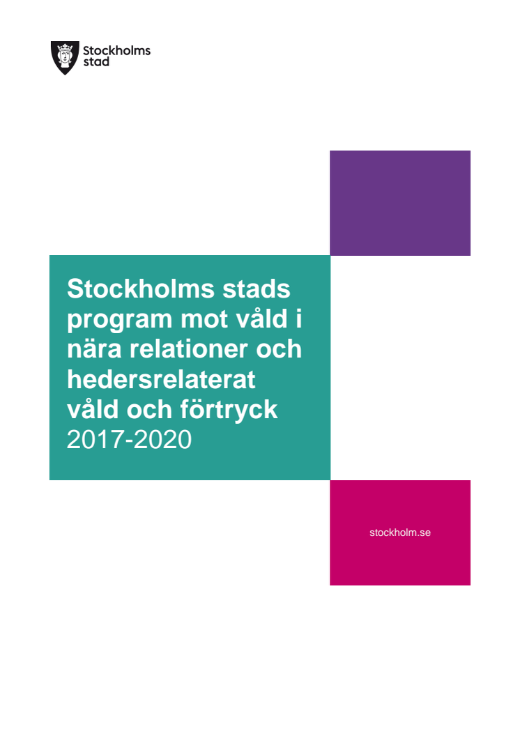 Stockholms stads Program mot våld i nära relationer och hedersrelaterat våld och förtryck
