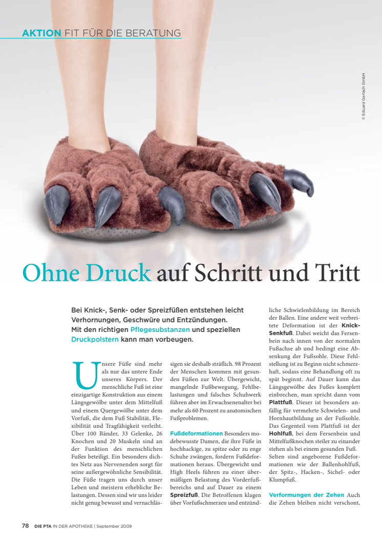 Ohne Druck auf Schritt und Tritt