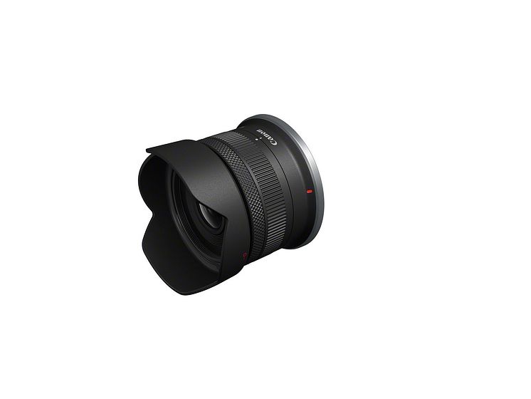 RF-S 10-18mm F4.5-6.3 IS STM_Front_Slant_with_hood