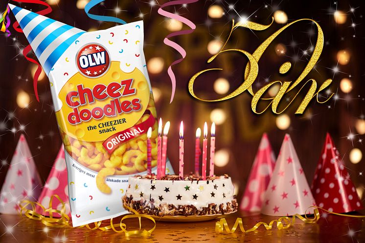 Cheez doodle fyller 50 år_