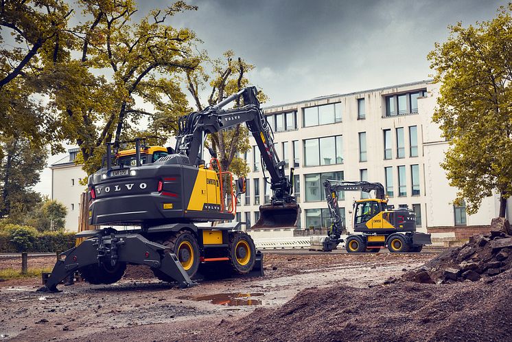 Volvo EWR170 och EWR150 hjulgrävare