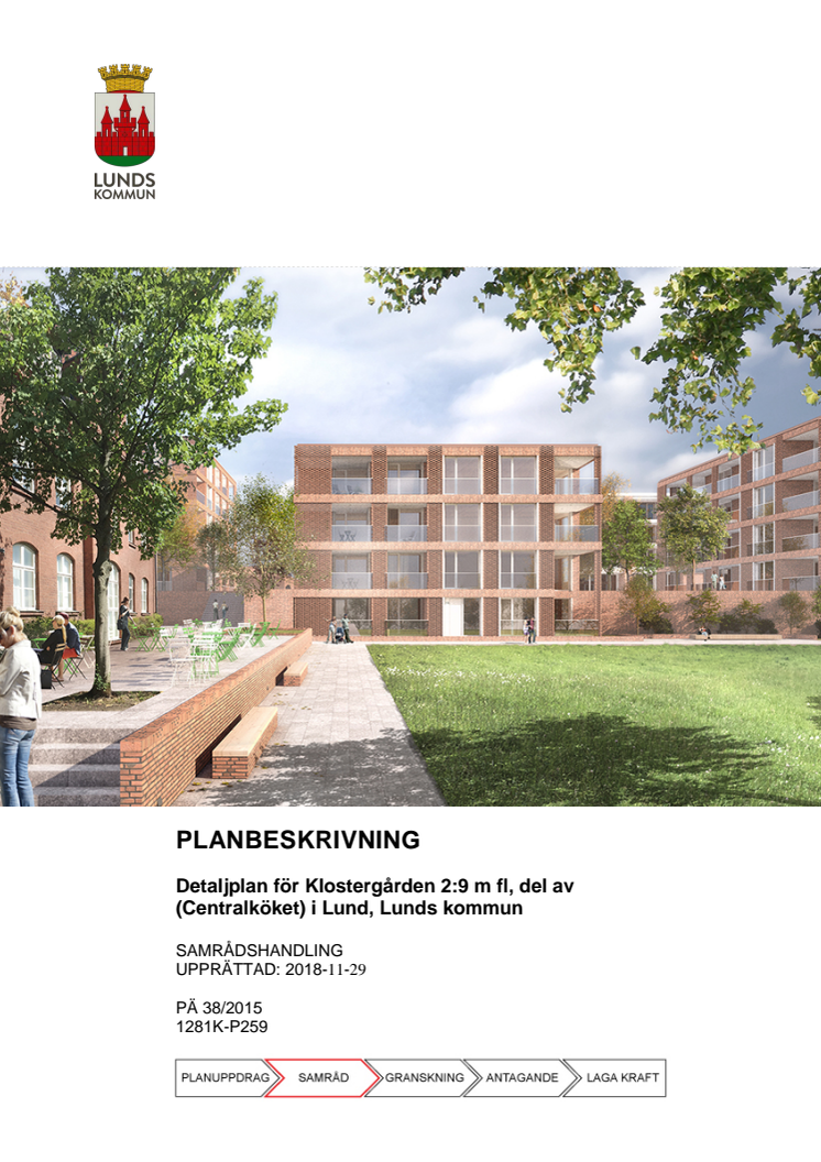 Planbeskrivning för Klostergården 2:9