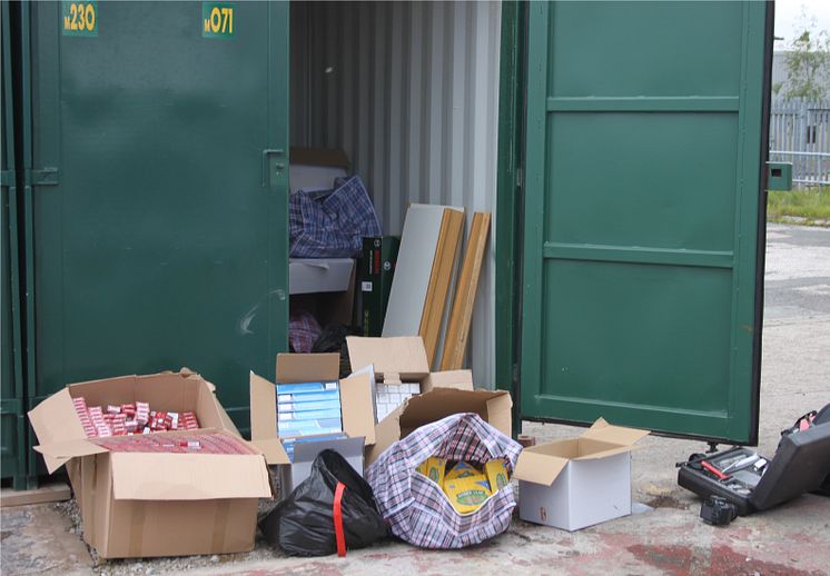  Cigarettes & tobacco found at storage unit