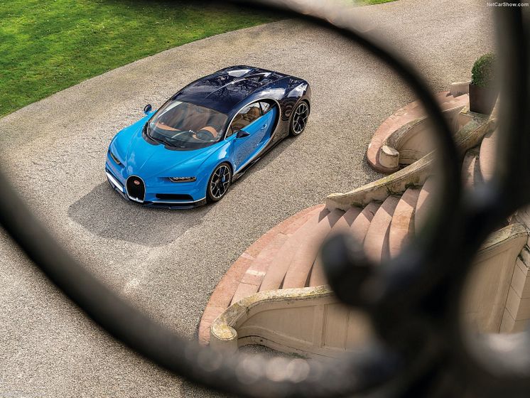 Den 1.500 hk stærke Bugatti Chiron kører også med DSG-gearkasse.