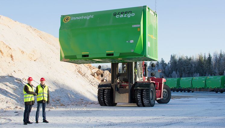 Green Cargo maximerar volymkapaciteten åt Söderenergi med nya XXXL-containrar