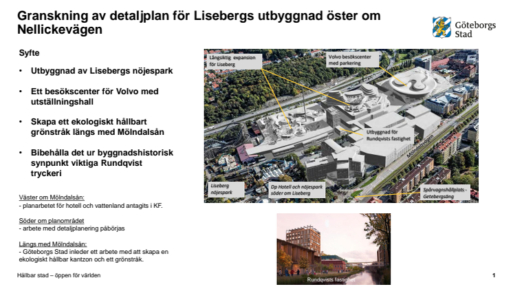 Presentation pressinfo söder om Liseberg