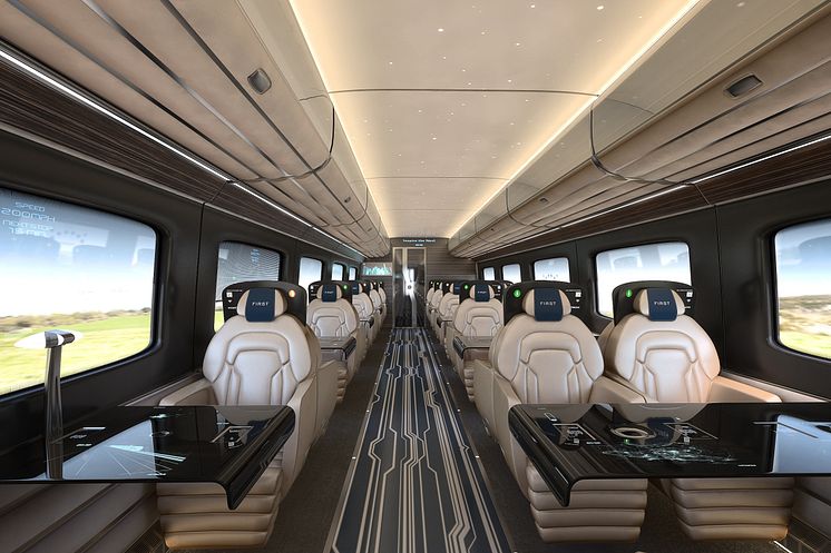 Hitachi Rail Europe debuts conceptual high speed train interiors 