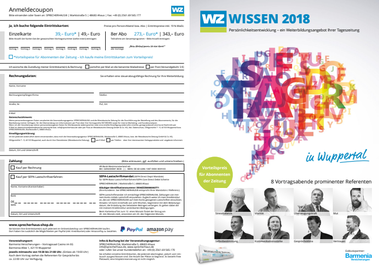 WZ Wissen 2018 in Wuppertal