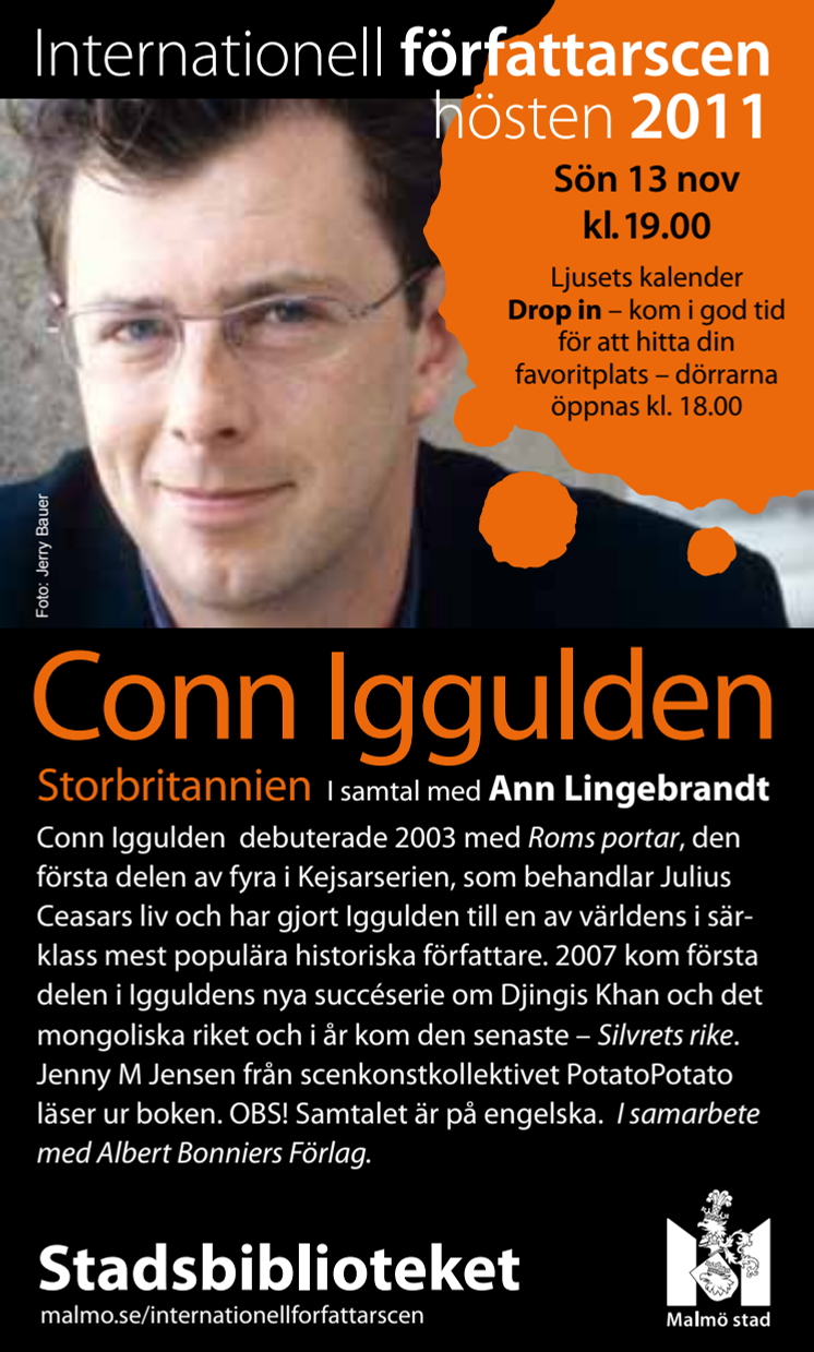 Succéförfattaren Conn Iggulden om Djingis Khan och Ceasar på Internationell författarscen