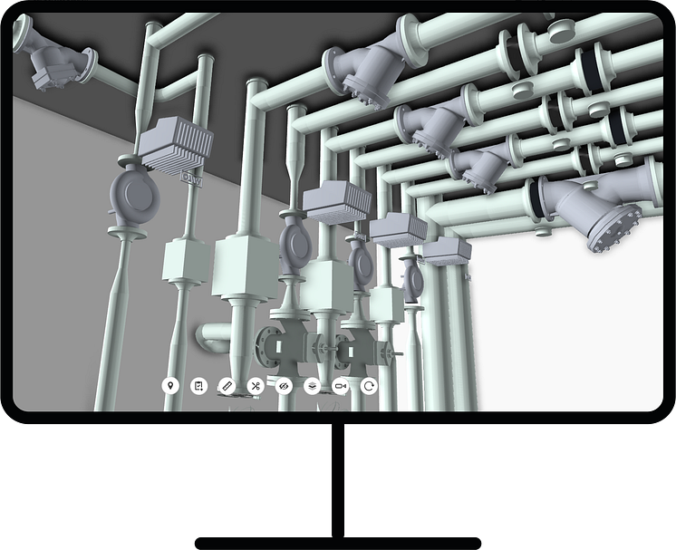 A viewer is provided with access to the BIM Explorer component that provides visibility of the model itself. 