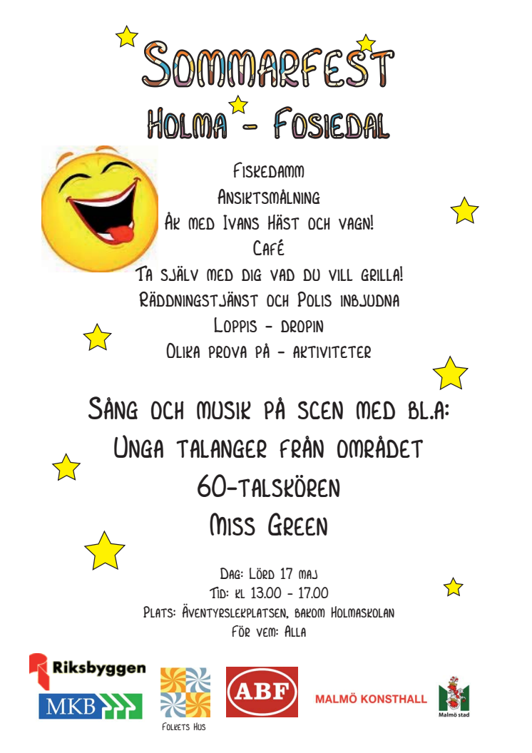 Sommarfest i Holma den 17 maj 2014