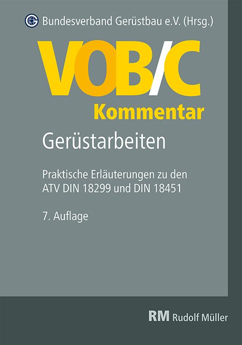 VOB/C Kommentar – Gerüstarbeiten, 7. Auflage (2D/jpg)