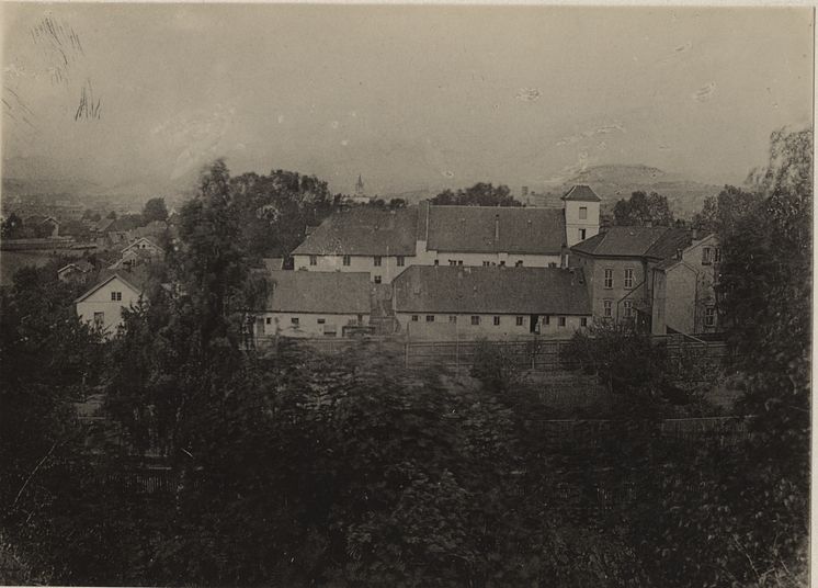 Oslo hospital Foto ca 1880. Oslo byarkiv