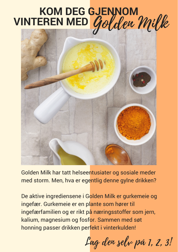 Kom deg gjennom vinteren med Golden Milk