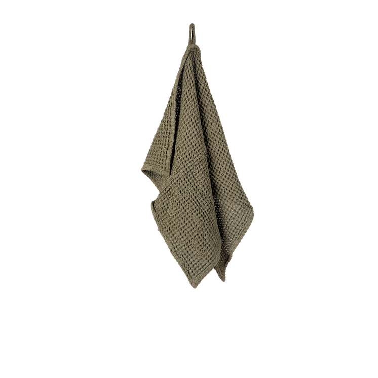 Handduk Våffla 50x70cm Mörk Khakigrön