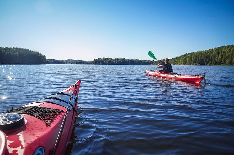 Kayak in Dalarna