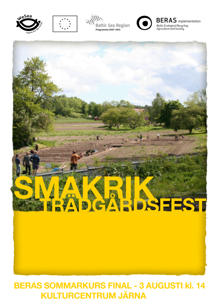 Smakrik Trädgårdsfest Kulturhuset Järna