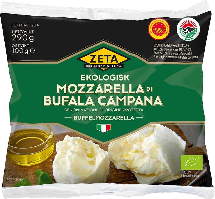 Zeta Buffelmozzarella Eko produktbild