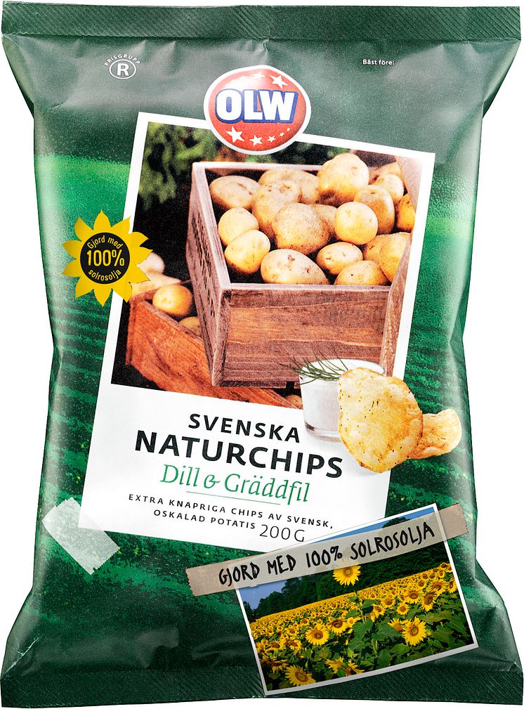 Svenska Naturchips, Dill & Gräddfil