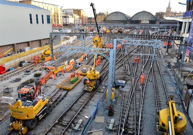 Work to transform tracks at King's Cross