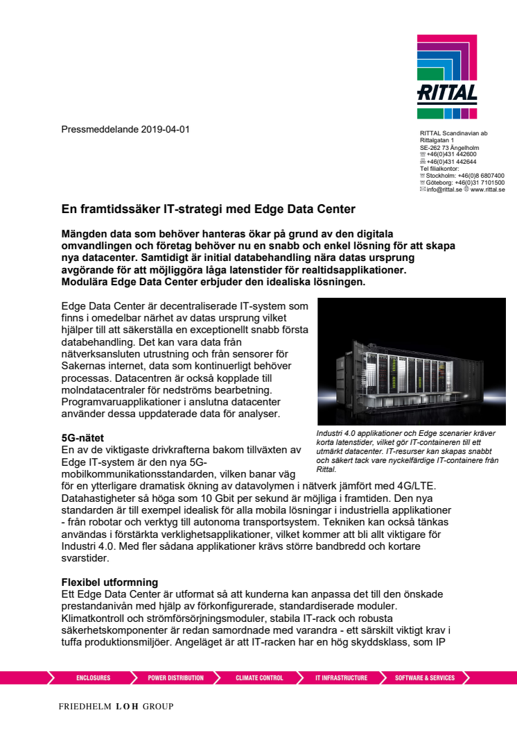 En framtidssäker IT-strategi med Edge Data Center