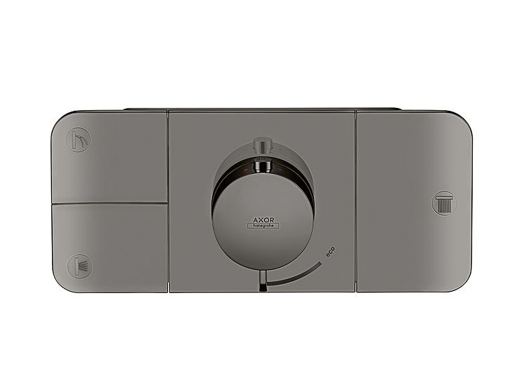 Axor One_Thermostat_Polished_Black_Chrome