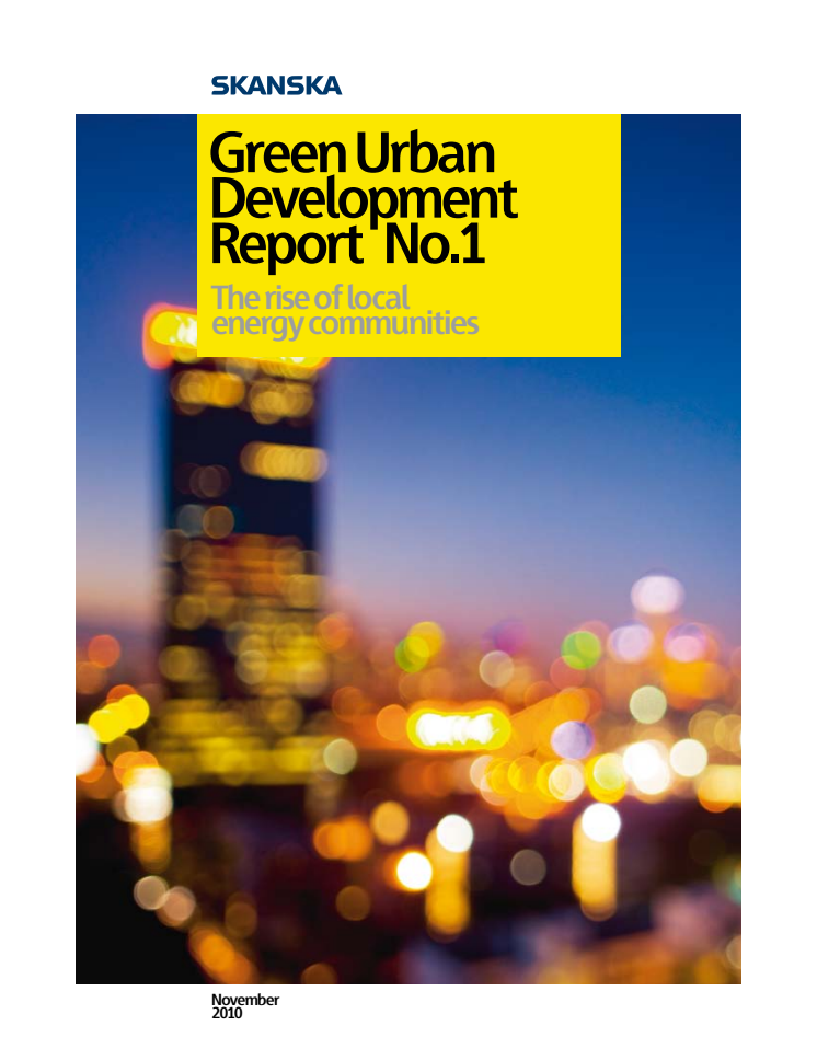 Green Urban  Development Report No.1