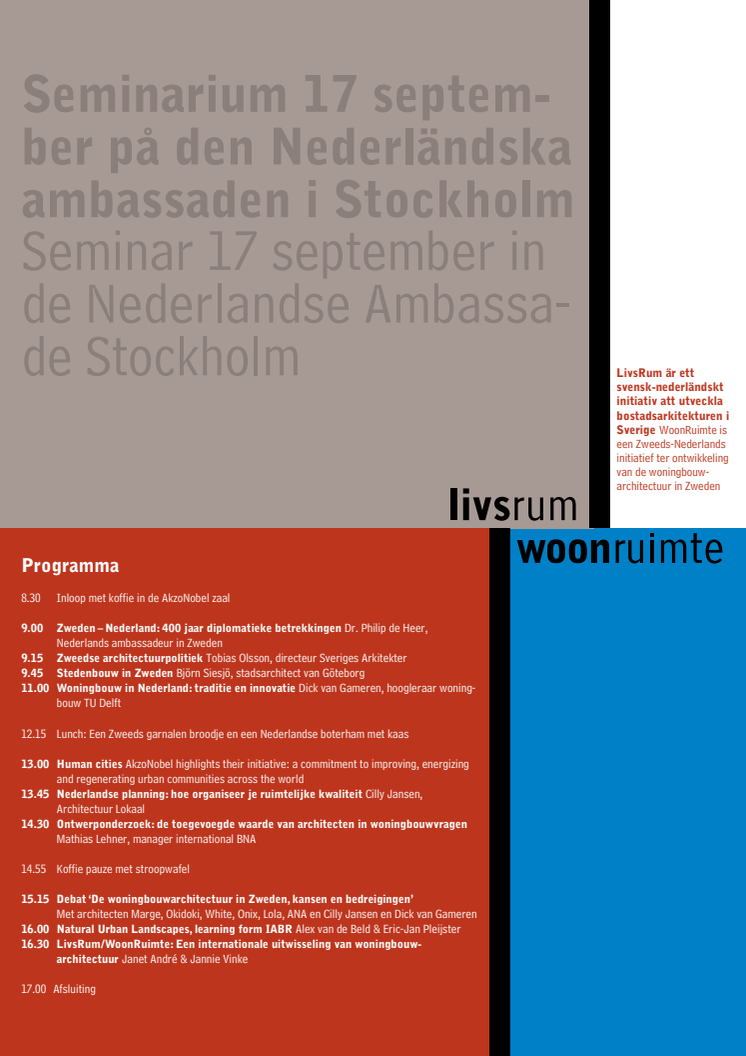 Program - LivsRum 17 september