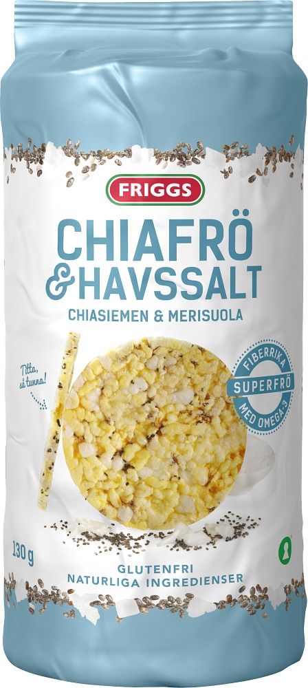 Friggs maiskaker med chiafrø og havsalt