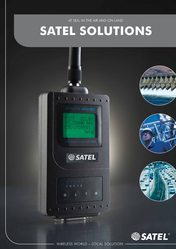 SATEL radiomodem applikationer med SATELLINE modem