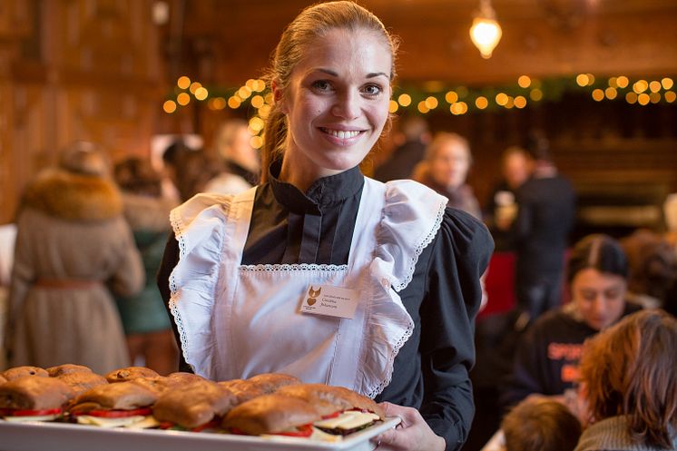 Kaffeserveringen på slottet var populär foto Will Rose