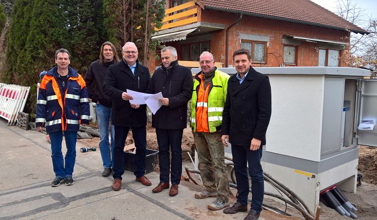 Vorstellung der Bayernwerk-Baumaßnahme in Pyrbaum