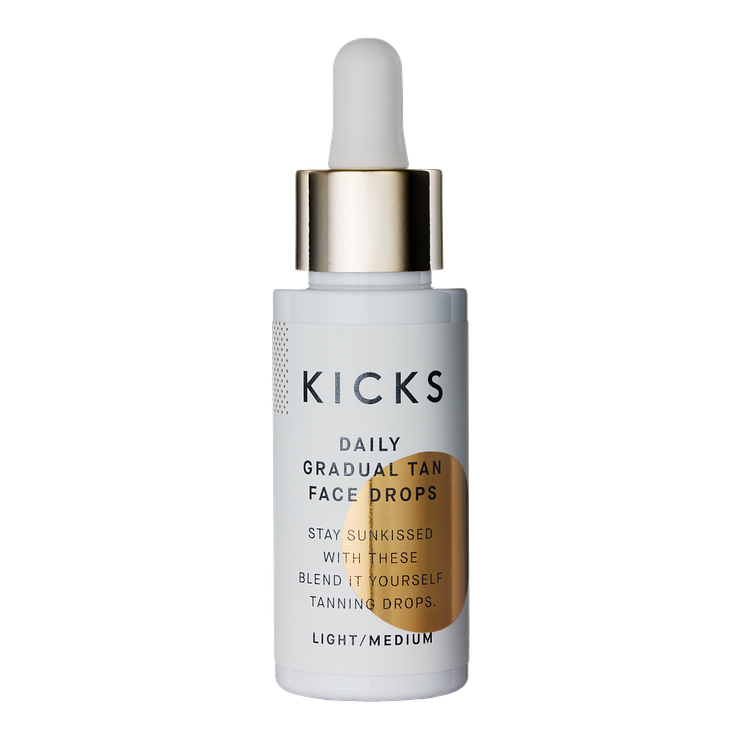 KICKS Daily Gradual Tan Face Drops LightMedium