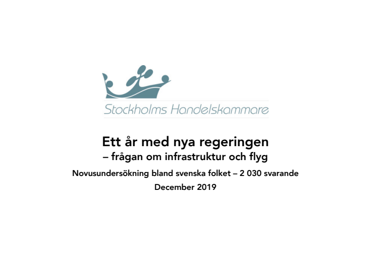 Novus om infrastruktur och flyg