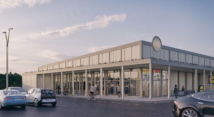 Lidl i Visby av LINK arkitektur