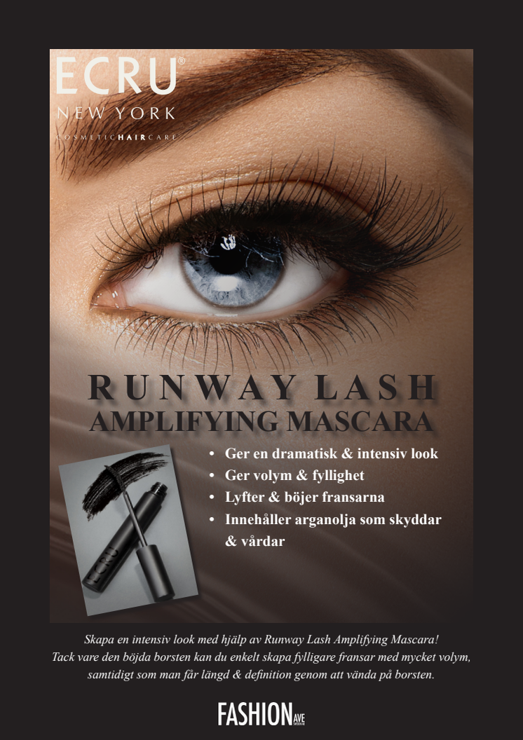 Få intensiva fransar med Runway lash Amplifying mascara