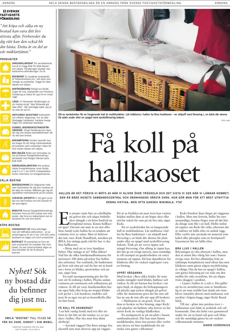  Inspiration: Hall, första sidan