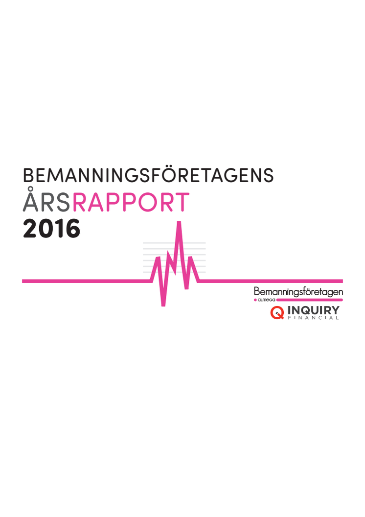 Årsrapport Bemanningsföretagen 2016
