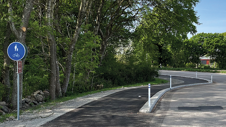 Gång- och cykelväg, Morup-Ås