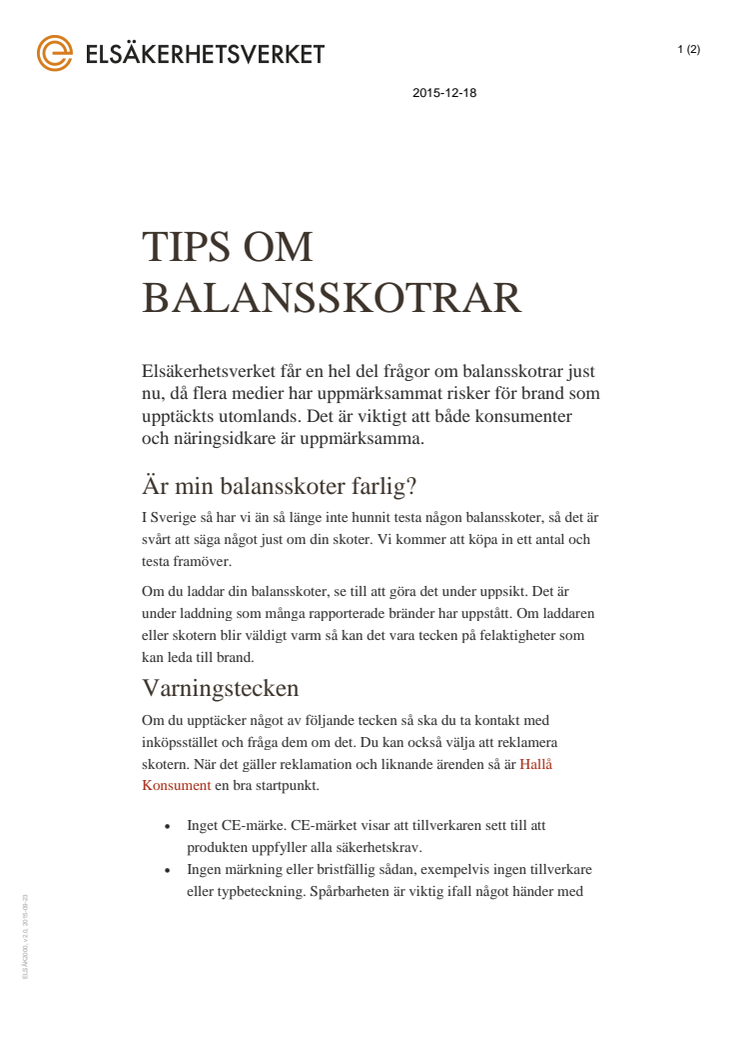 Tips om balansskotrar 