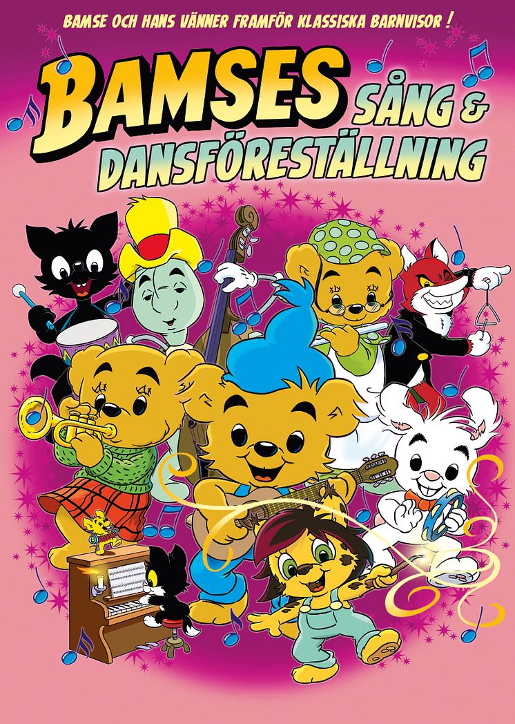 Bamses sång- och dansföreställning – pressbild. 