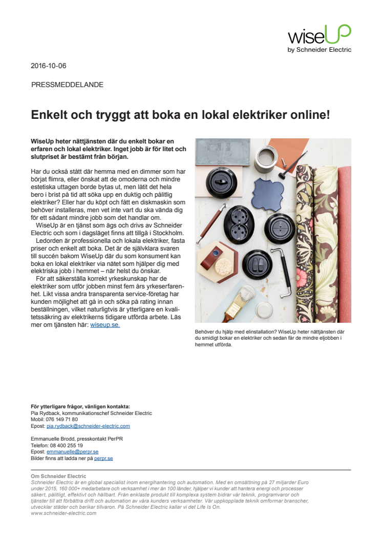 Enkelt och tryggt att boka en lokal elektriker online!