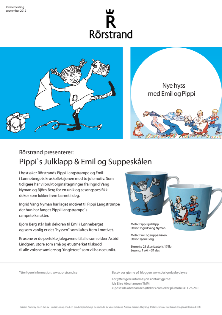 Nye hyss med Pippi og Emil! 