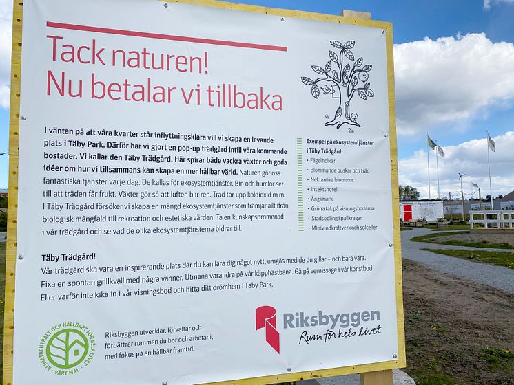 Täby Trädgård ekosystemtjänster