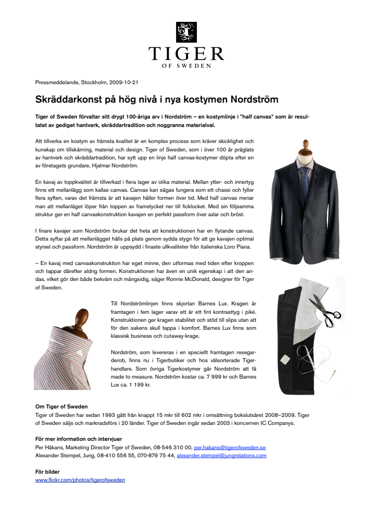 Skräddarkonst på hög nivå i nya kostymen Nordström 