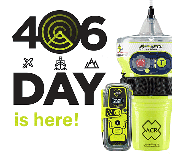 Image - ACR Electronics - 406Day on April 6th raises awareness about the benefits of 406 MHz emergency beacons